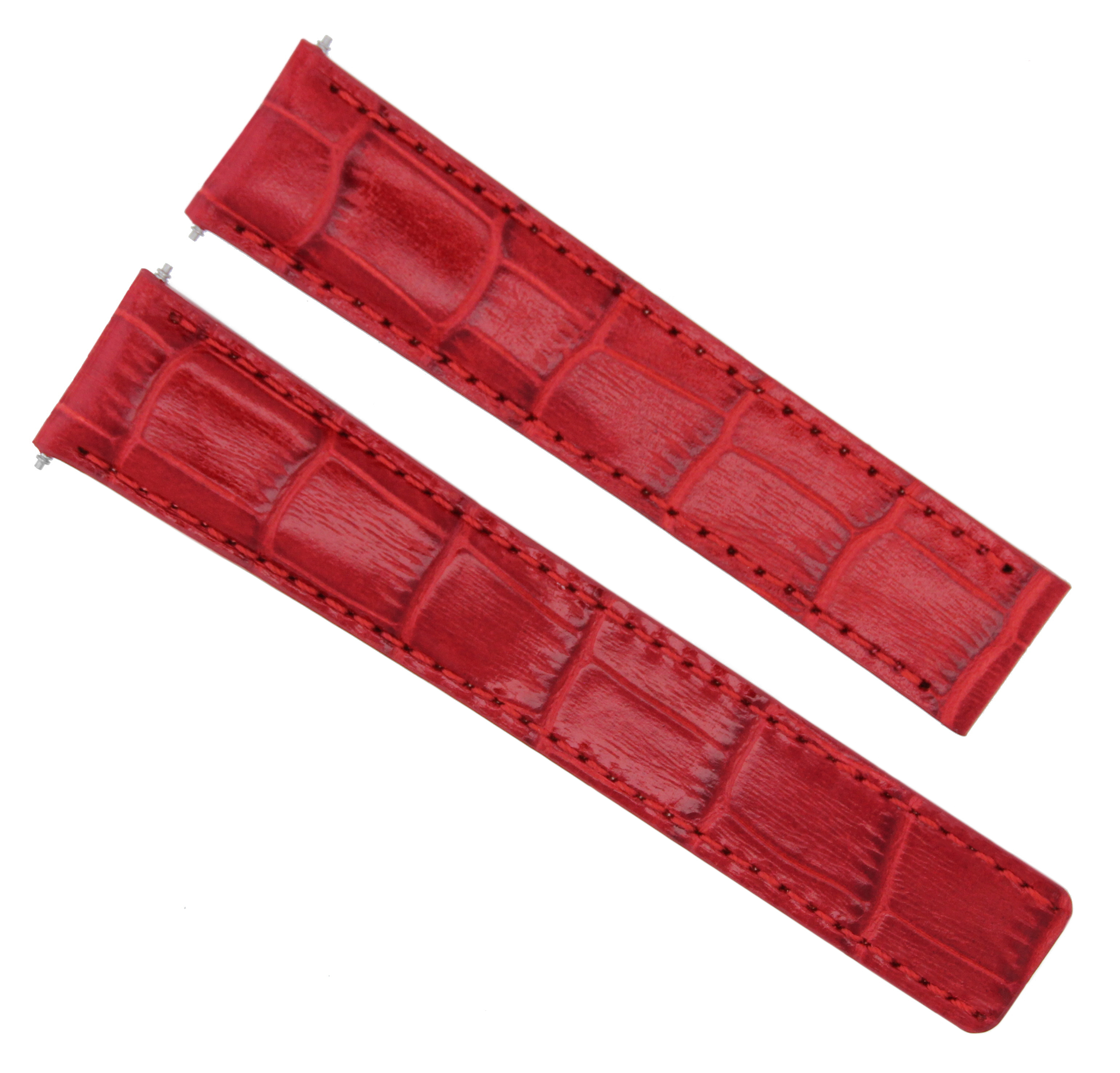 18MM LEATHER WATCH BAND STRAP FIT FOR CARTIER TANK WATCH DEPLOYMENT