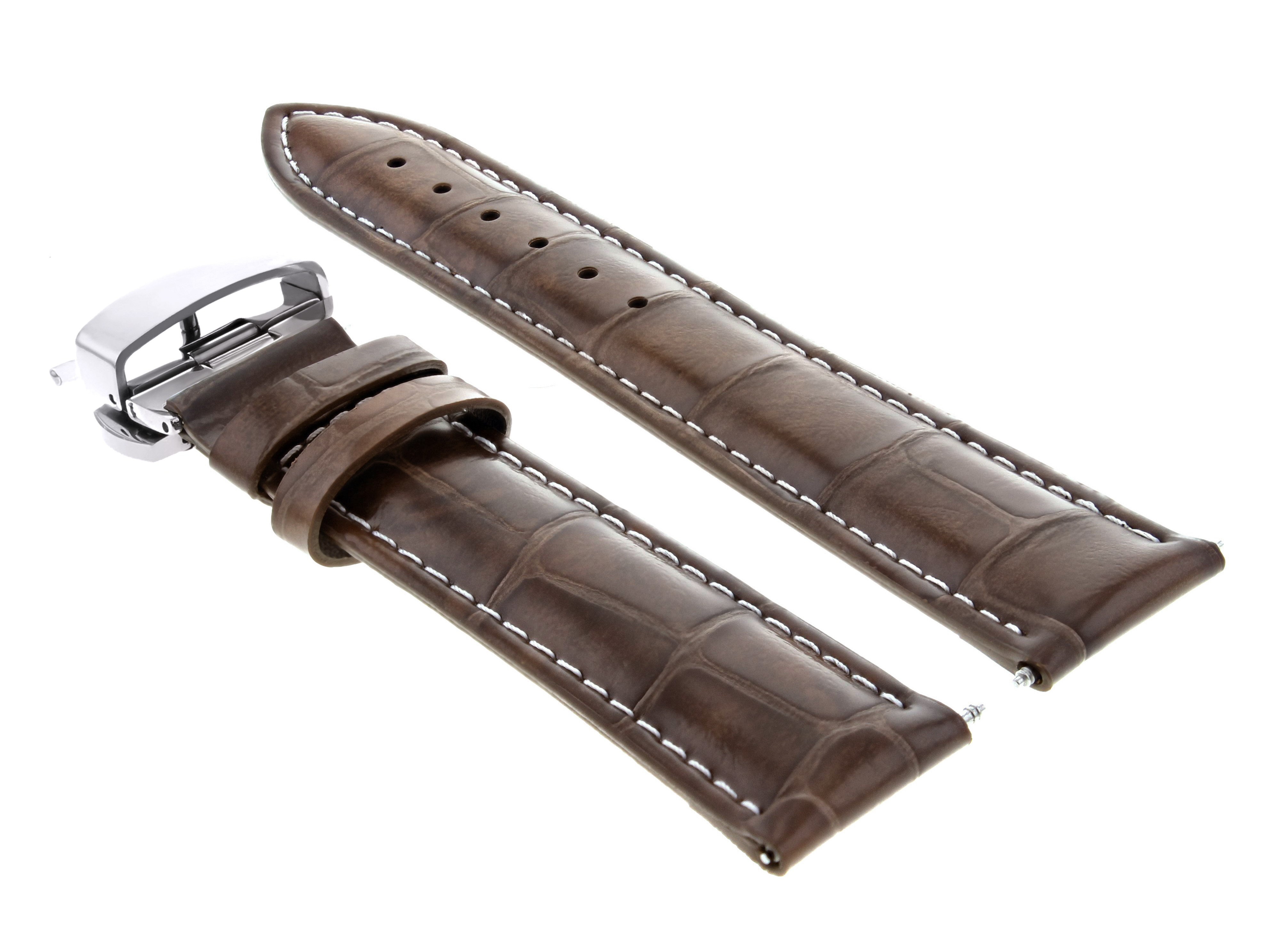20/16MM LEATHER WATCH STRAP BAND FOR BREGUET WATCH DEPLOYMENT CLASP L