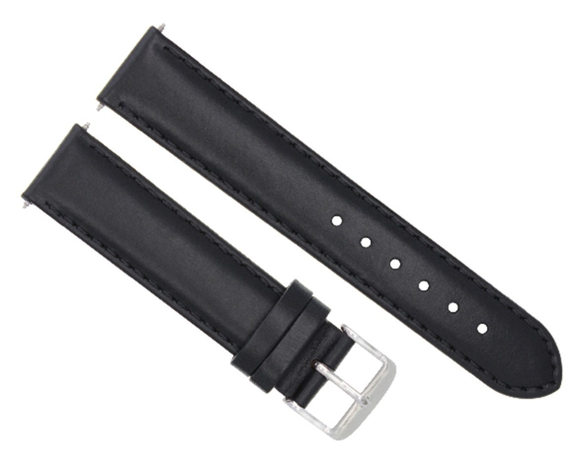 22MM SMOOTH LEATHER WATCH STRAP BAND 