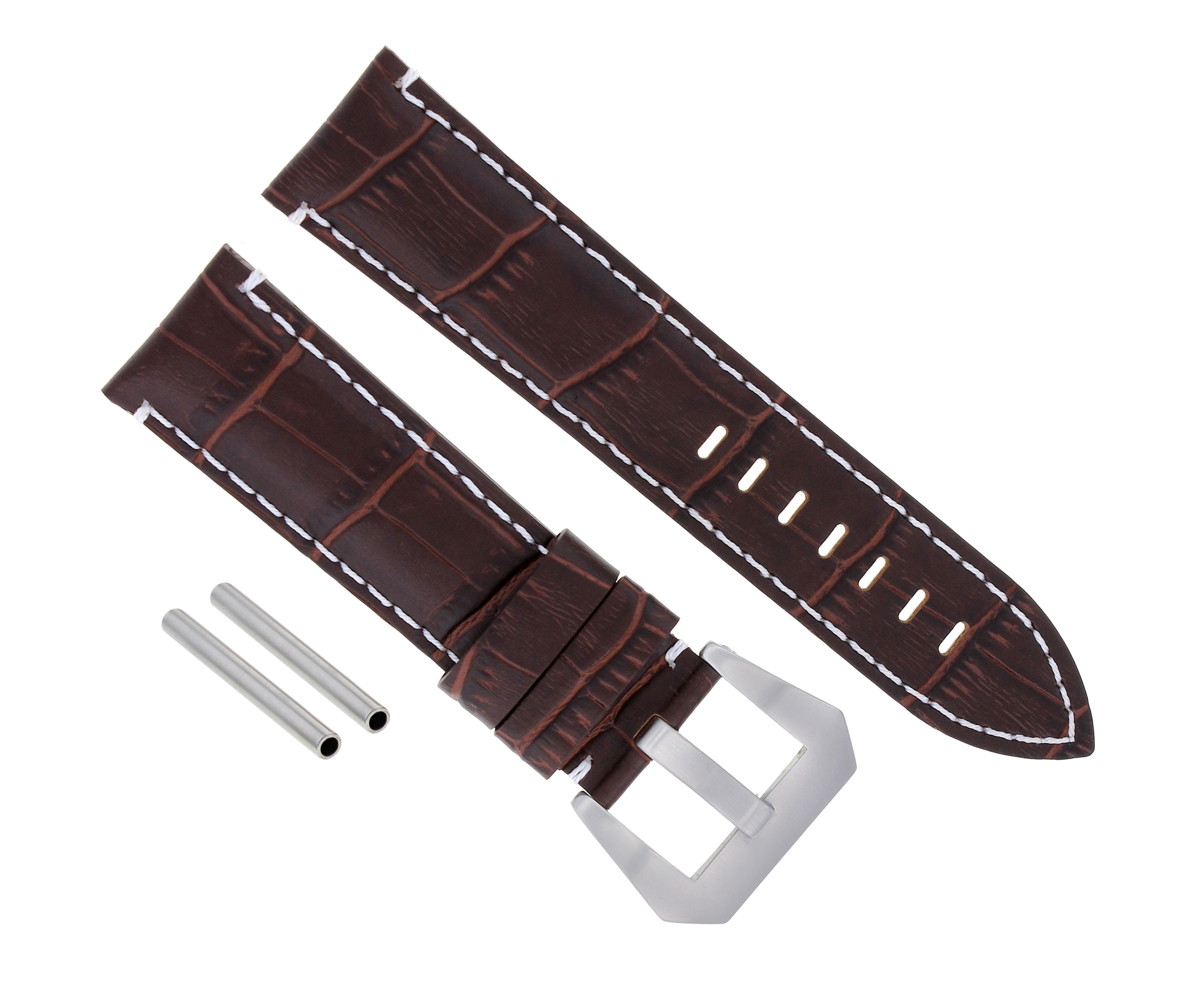 22MM GENUINE LEATHER WATCH BAND STRAP FOR PAM PANERAI LUMINOR MARINA