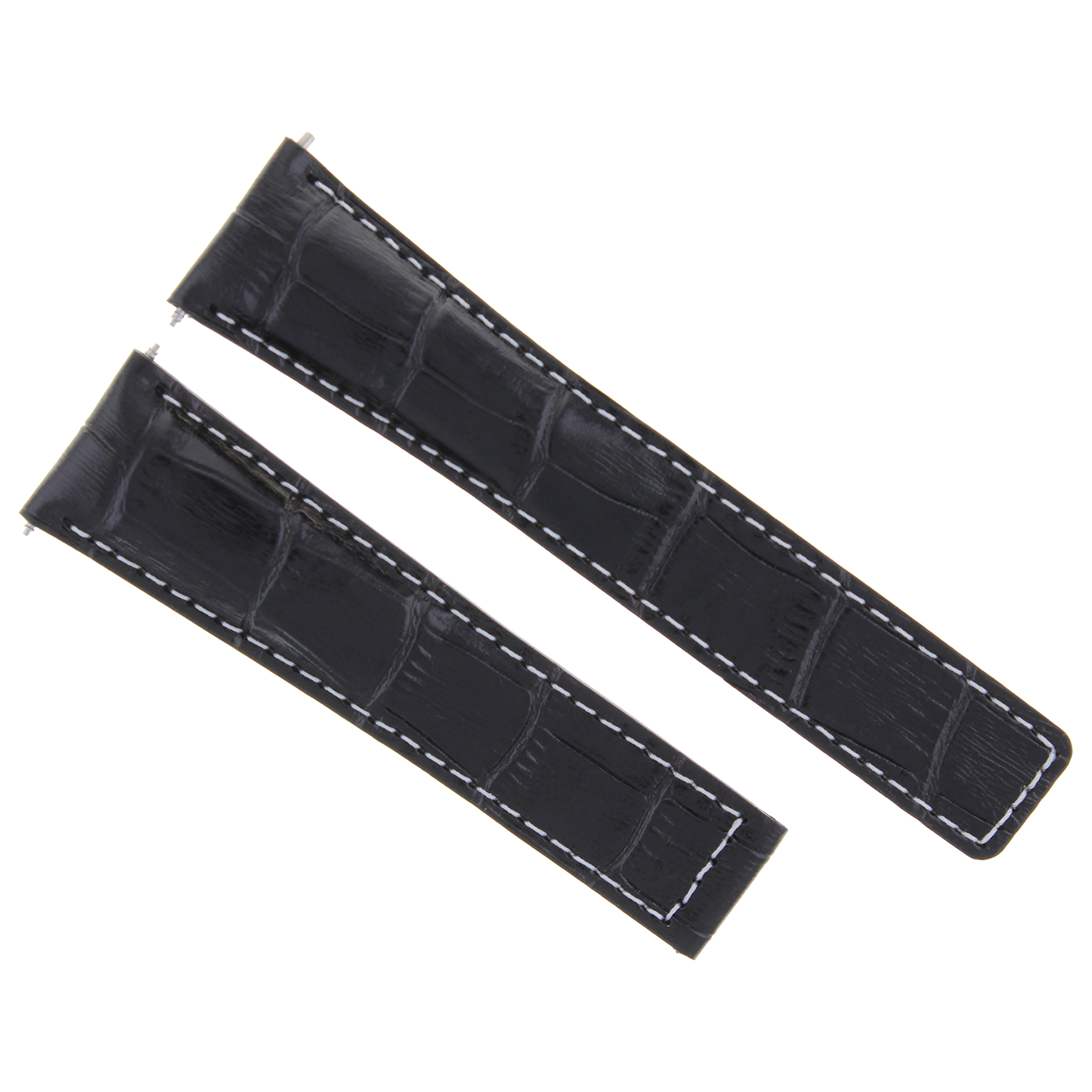LEATHER STRAP BAND DEPLOYMENT CLASP FOR 22/18 TAG HEUER TARGA FLORIO