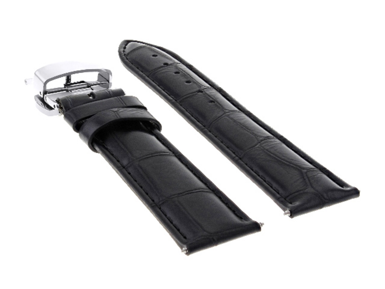 20MM LEATHER WATCH BAND STRAP DEPLOYMENT BUCKLE CLASP FOR RAYMOND WEIL