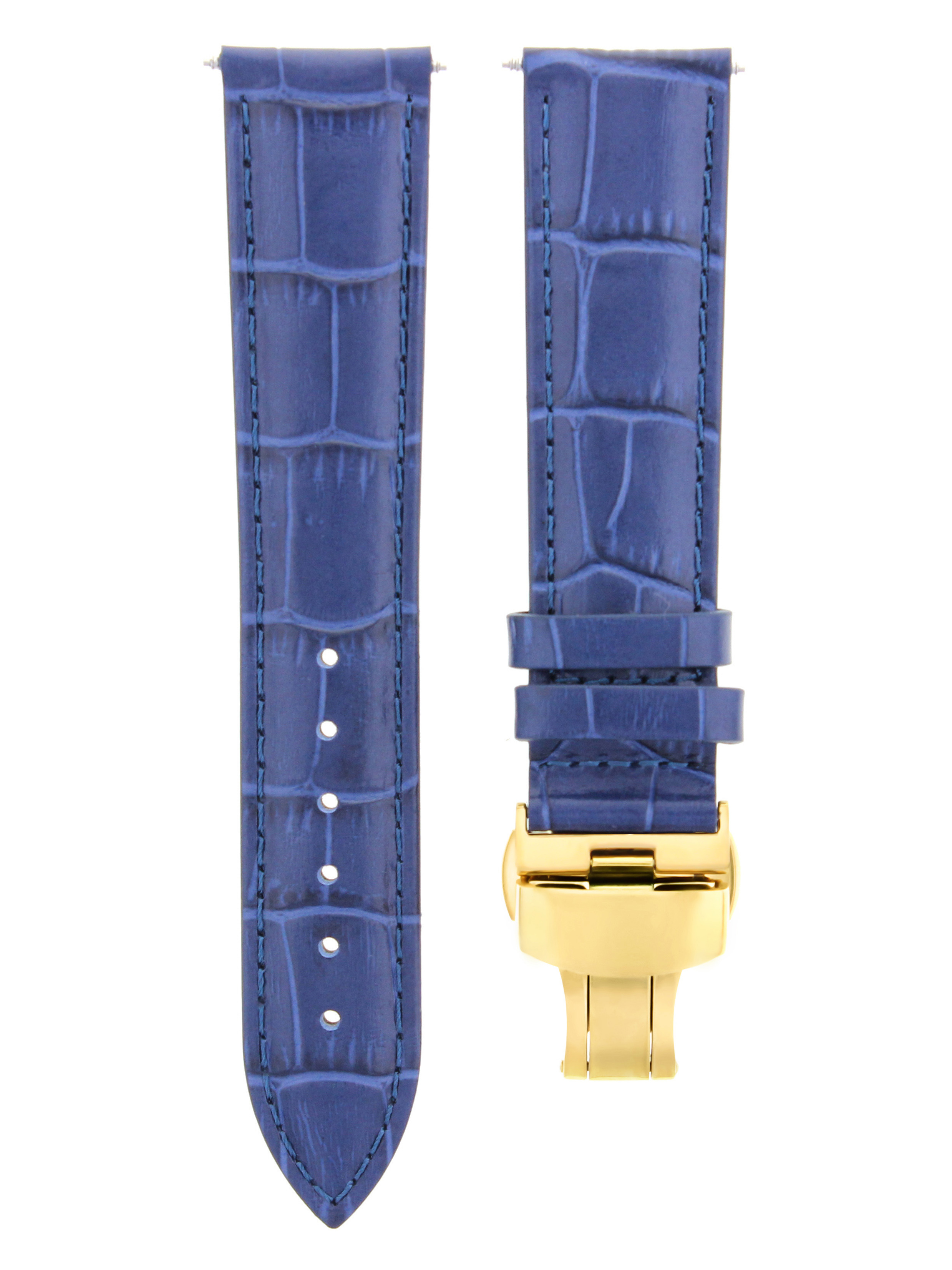 19MM LEATHER STRAP WATCH BAND FOR SEIKO SNE 039 WATCH DEPLOYMENT CLASP