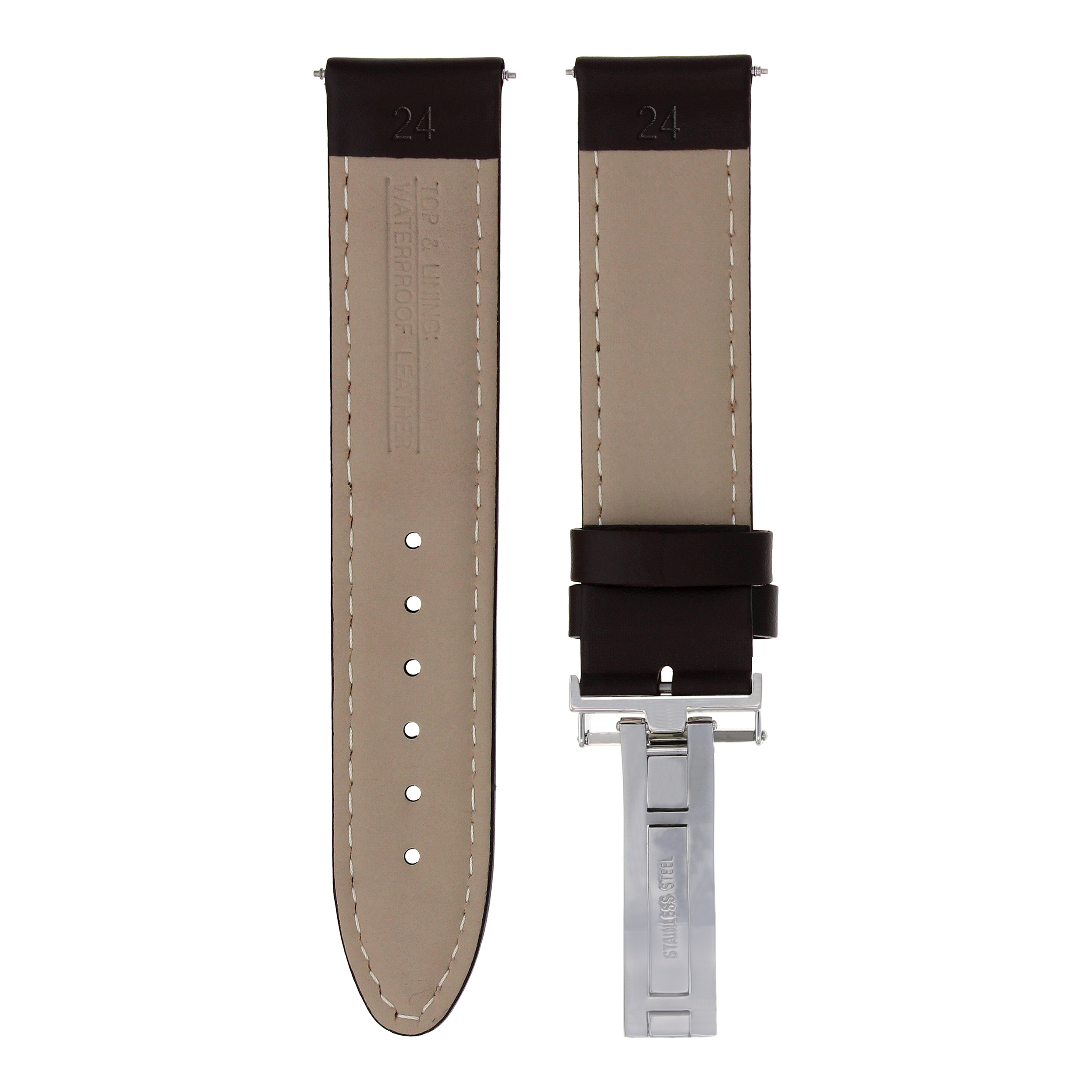 tissot 22mm leather strap