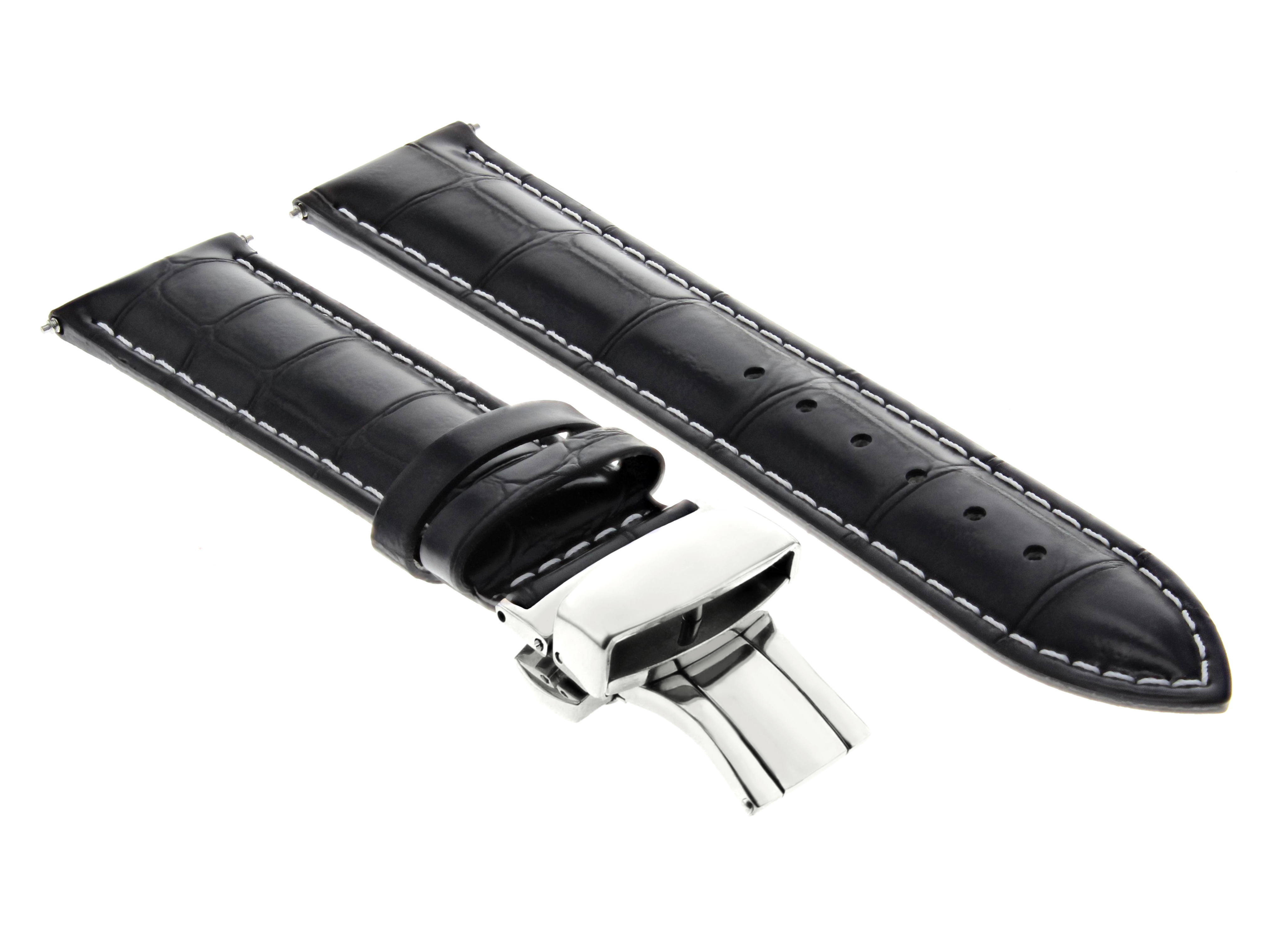 23MM LEATHER WATCH BAND STRAP DEPLOYMENT CLASP 23/20MM FOR CERTINA