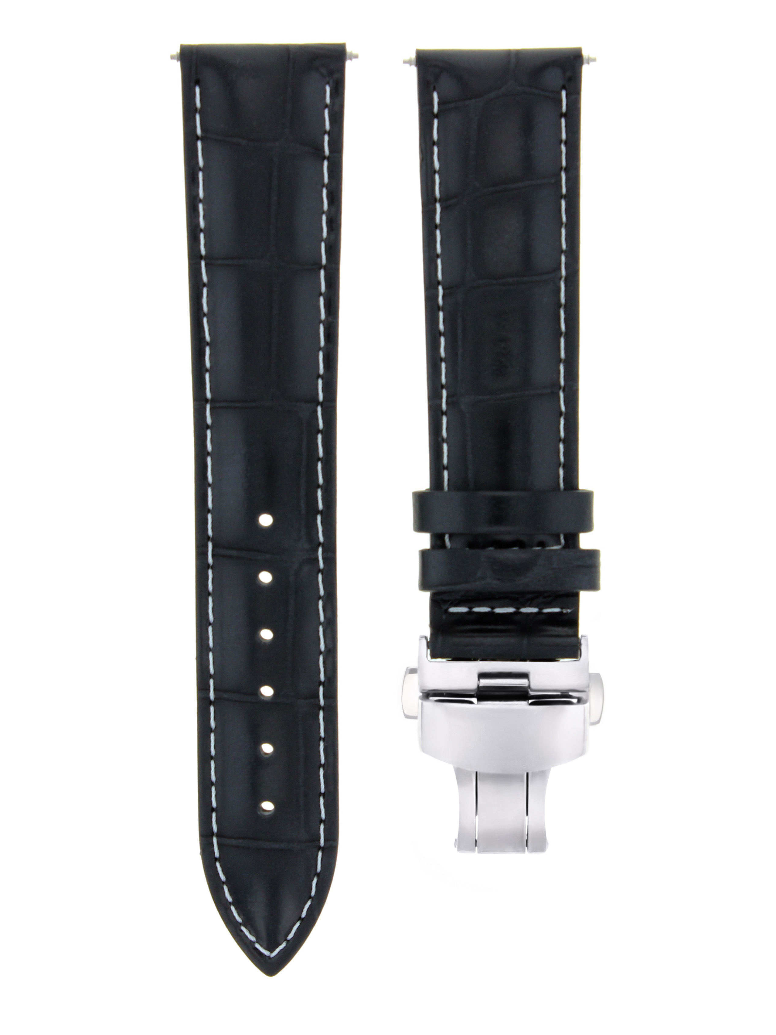 21MM LEATHER WATCH BAND STRAP DEPLOYMENT CLASP FOR CERTINA DS PODIUM