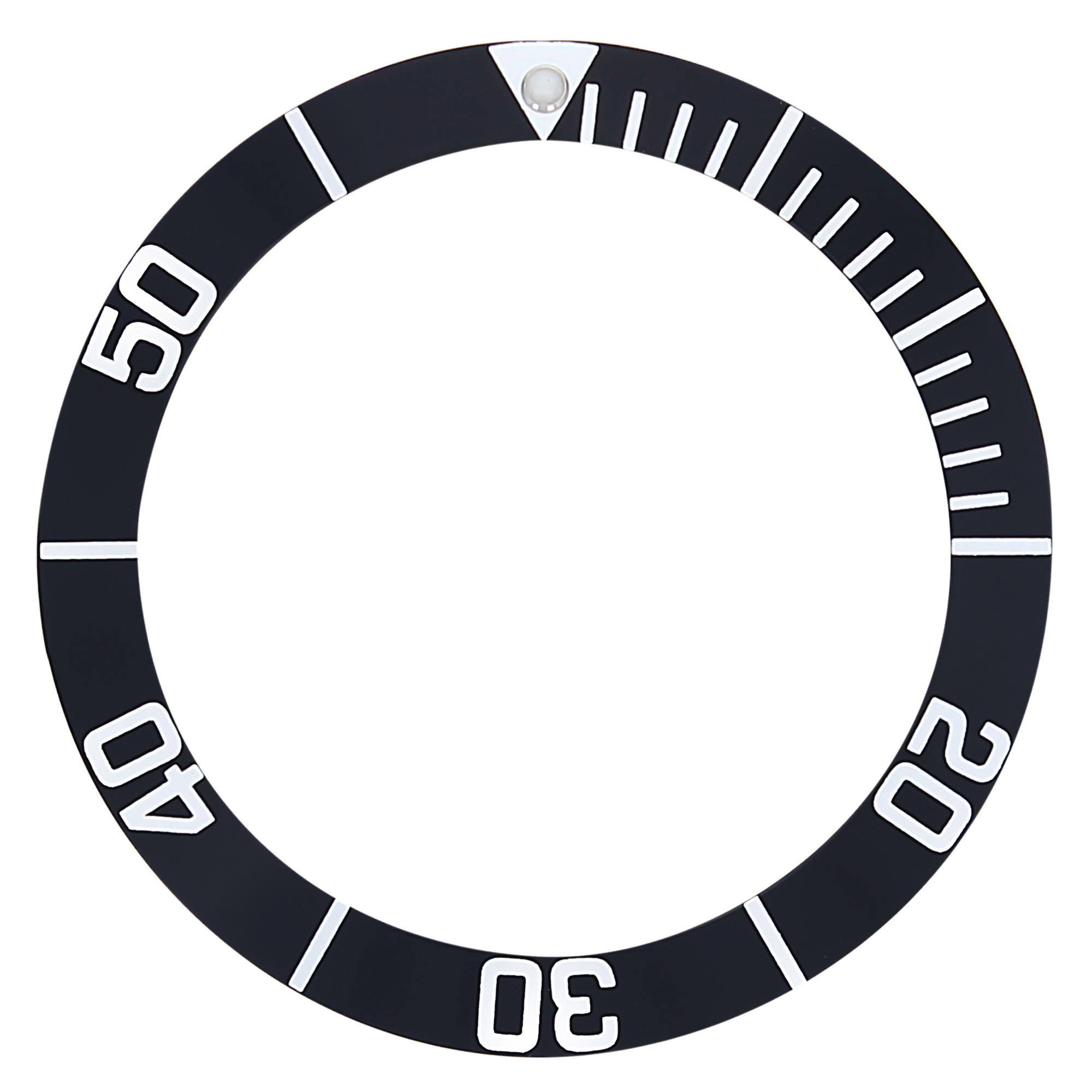 REPLACEMENT BEZEL INSERT BLACK FOR WATCH 42MM X 33MM Ewatchparts