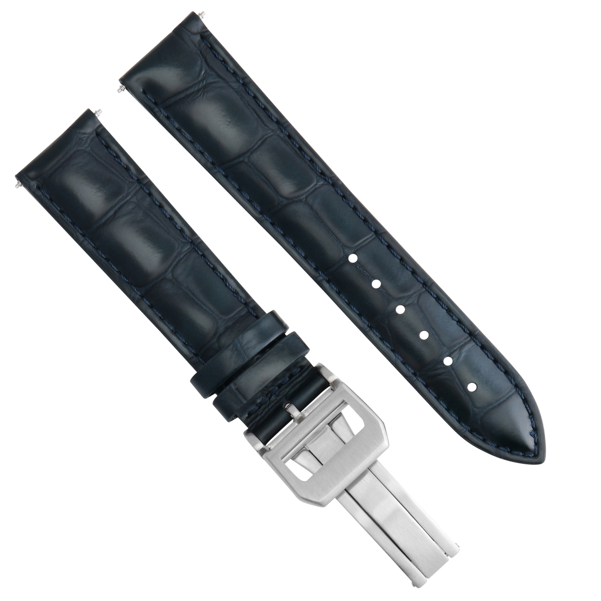 22MM LEATHER WATCH STRAP BAND FOR IWC PILOT PORTUGUESE DEPLOYMENT