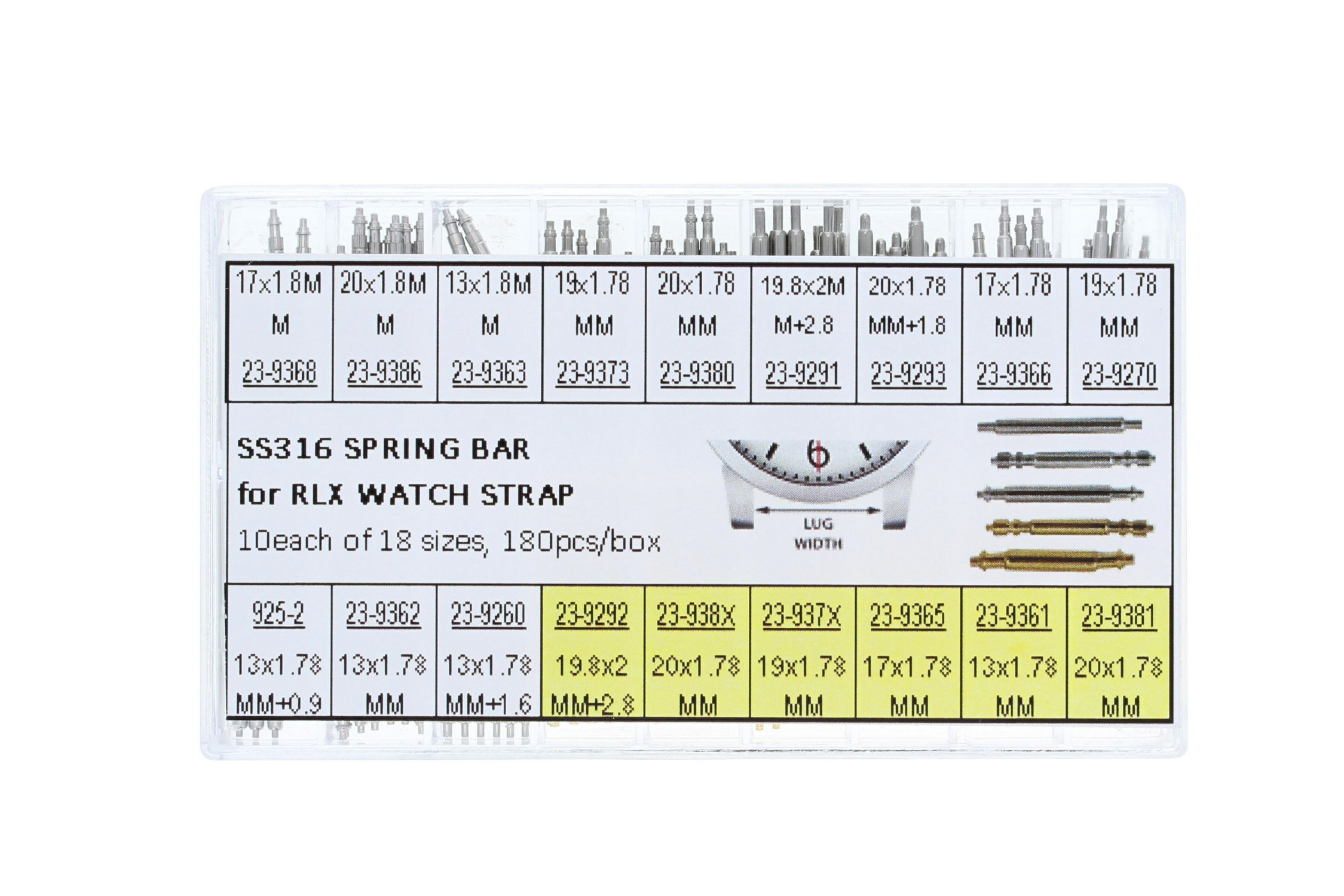 180 SPRING BAR FOR ROLEX DATEJUST SUBMARINER DAYTONA EXPLORER GMT