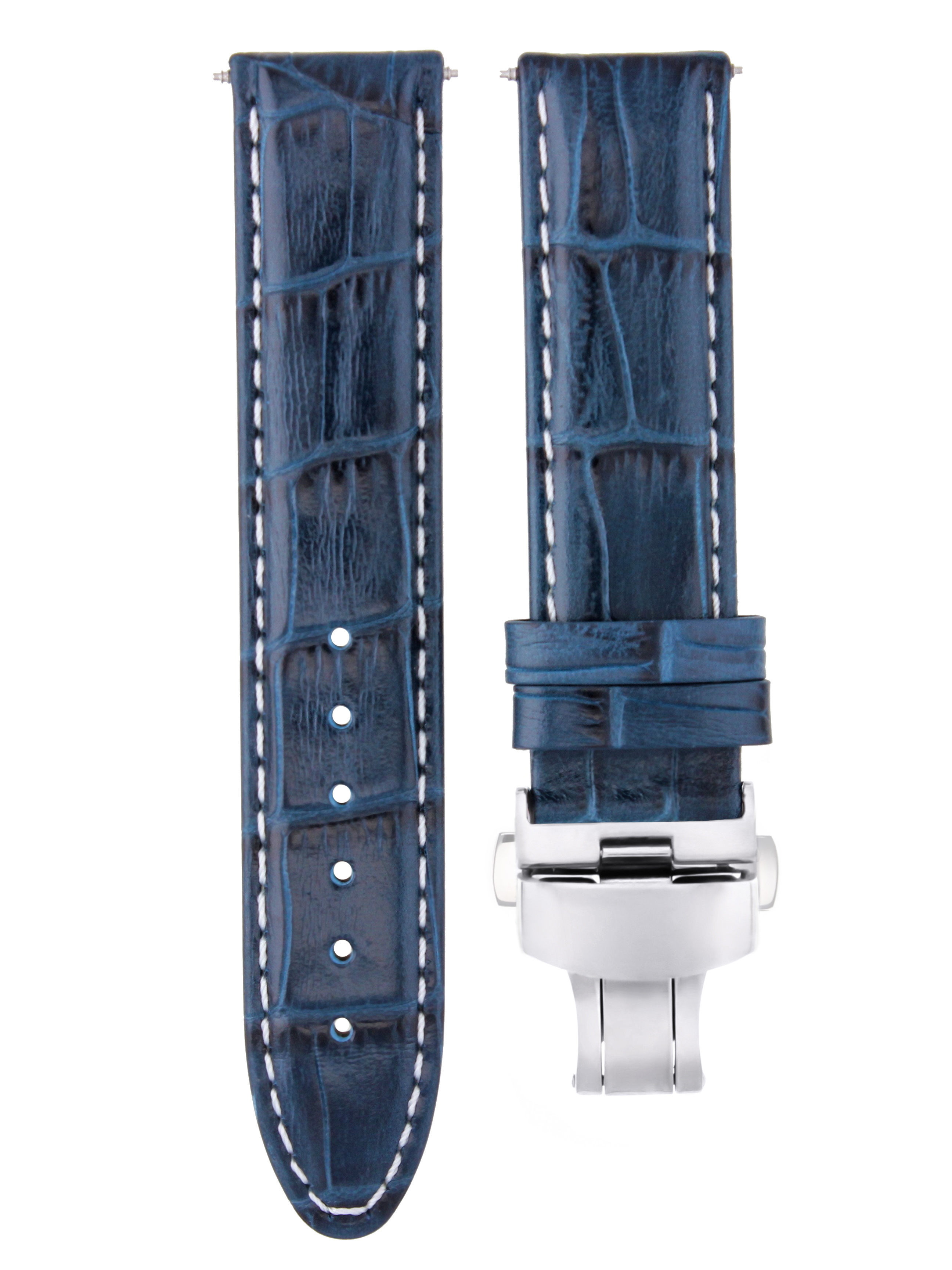 22mm blue watch strap