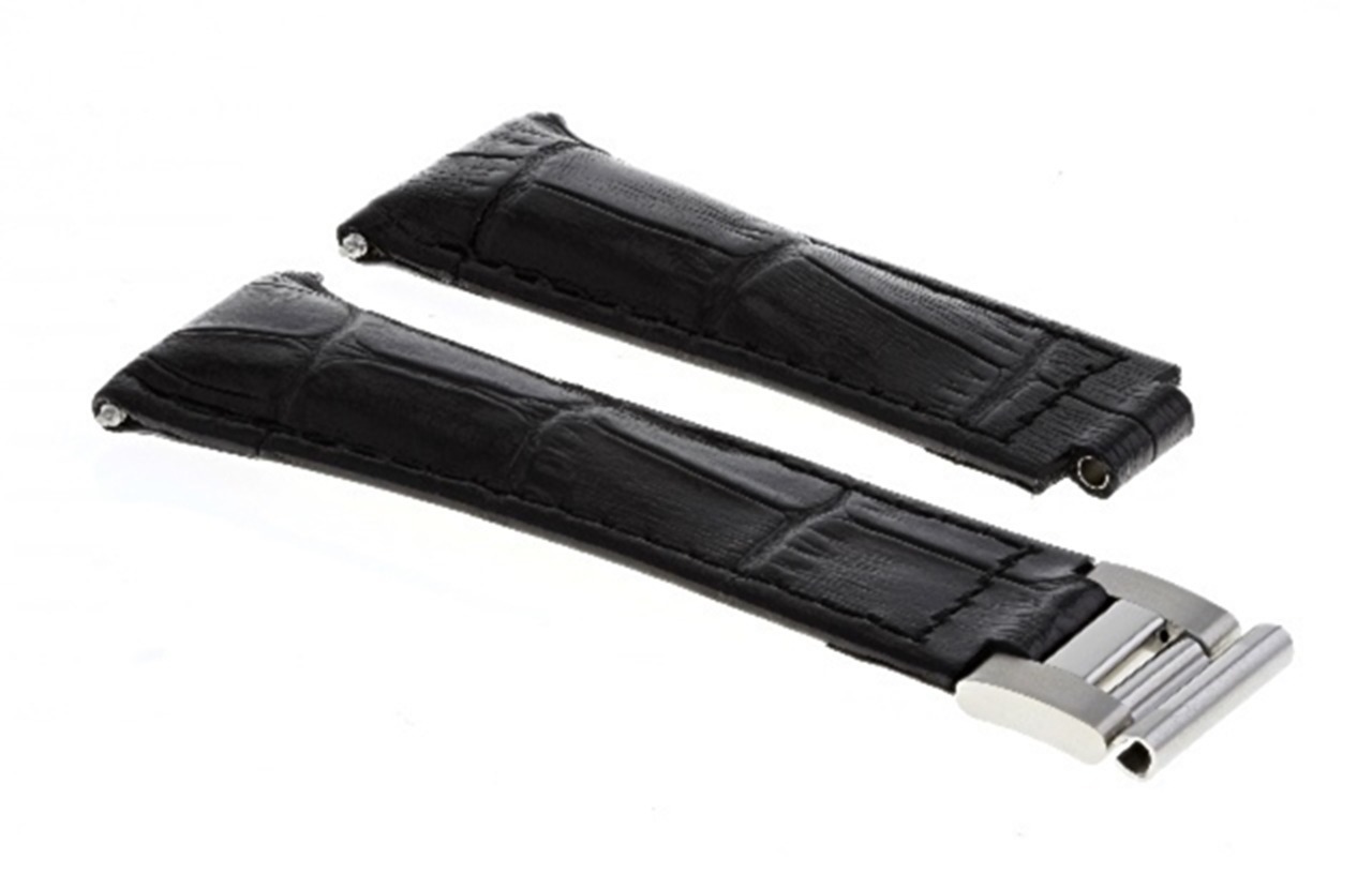 LEATHER STRAP FOR ROLEX DAYTONA 116520 116523 PRESIDENT DAYDATE WATCH BLACK eBay