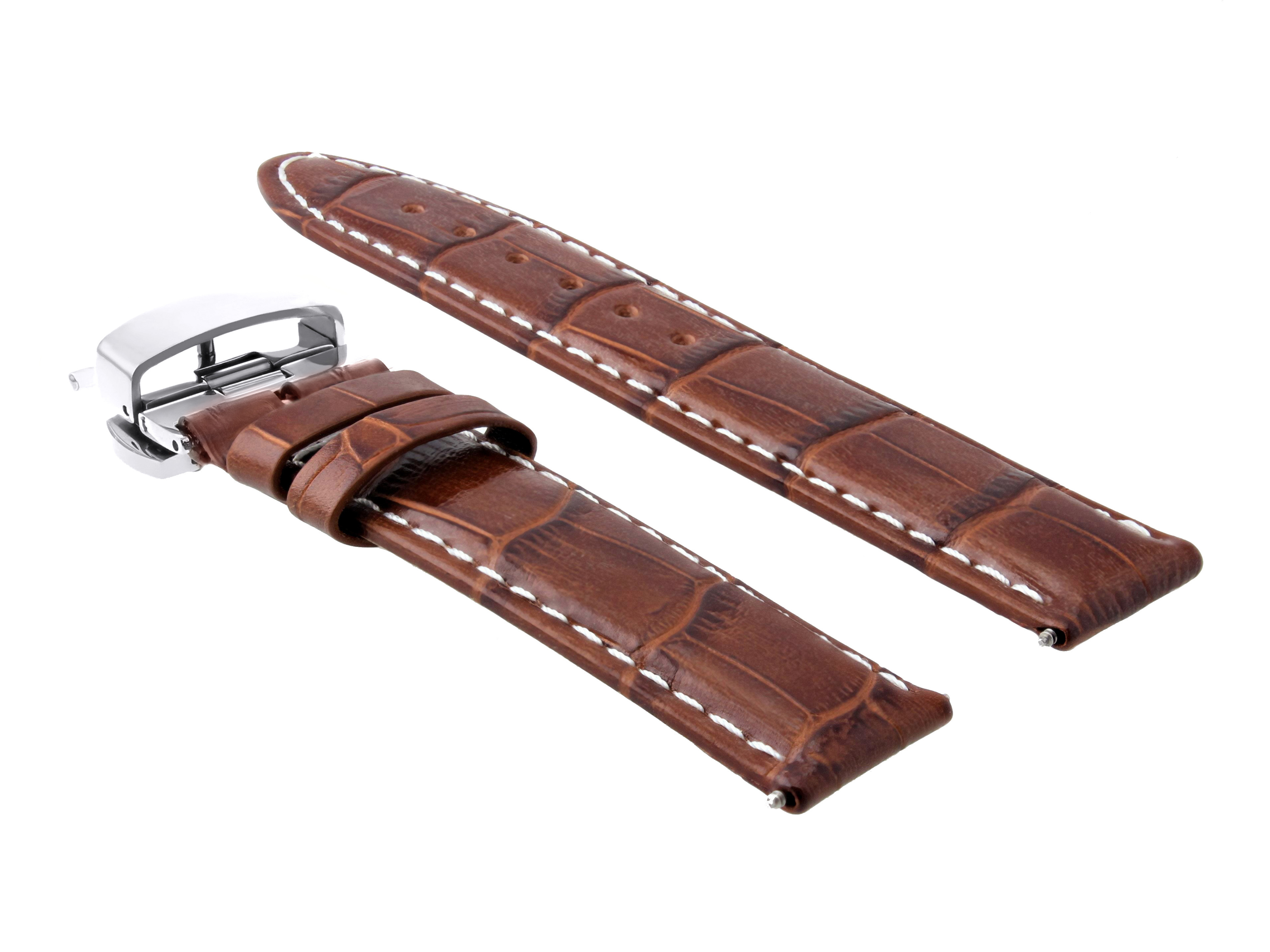 22MM LEATHER WATCH STRAP BAND FOR TAG HEUER CARRERA F1 BT0717,BT0718 L