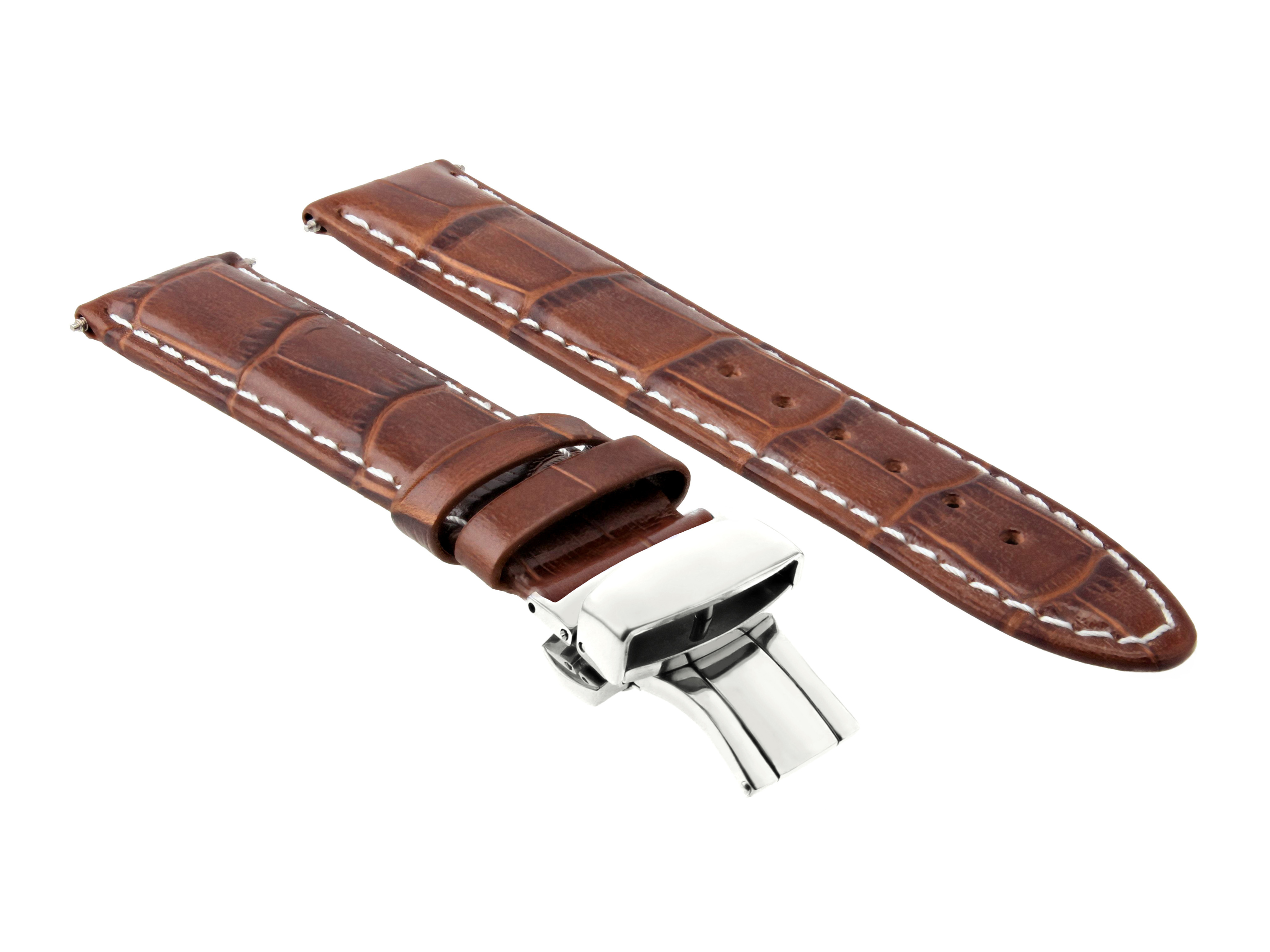 22MM LEATHER WATCH STRAP BAND FOR TAG HEUER CARRERA F1 BT0717,BT0718 L