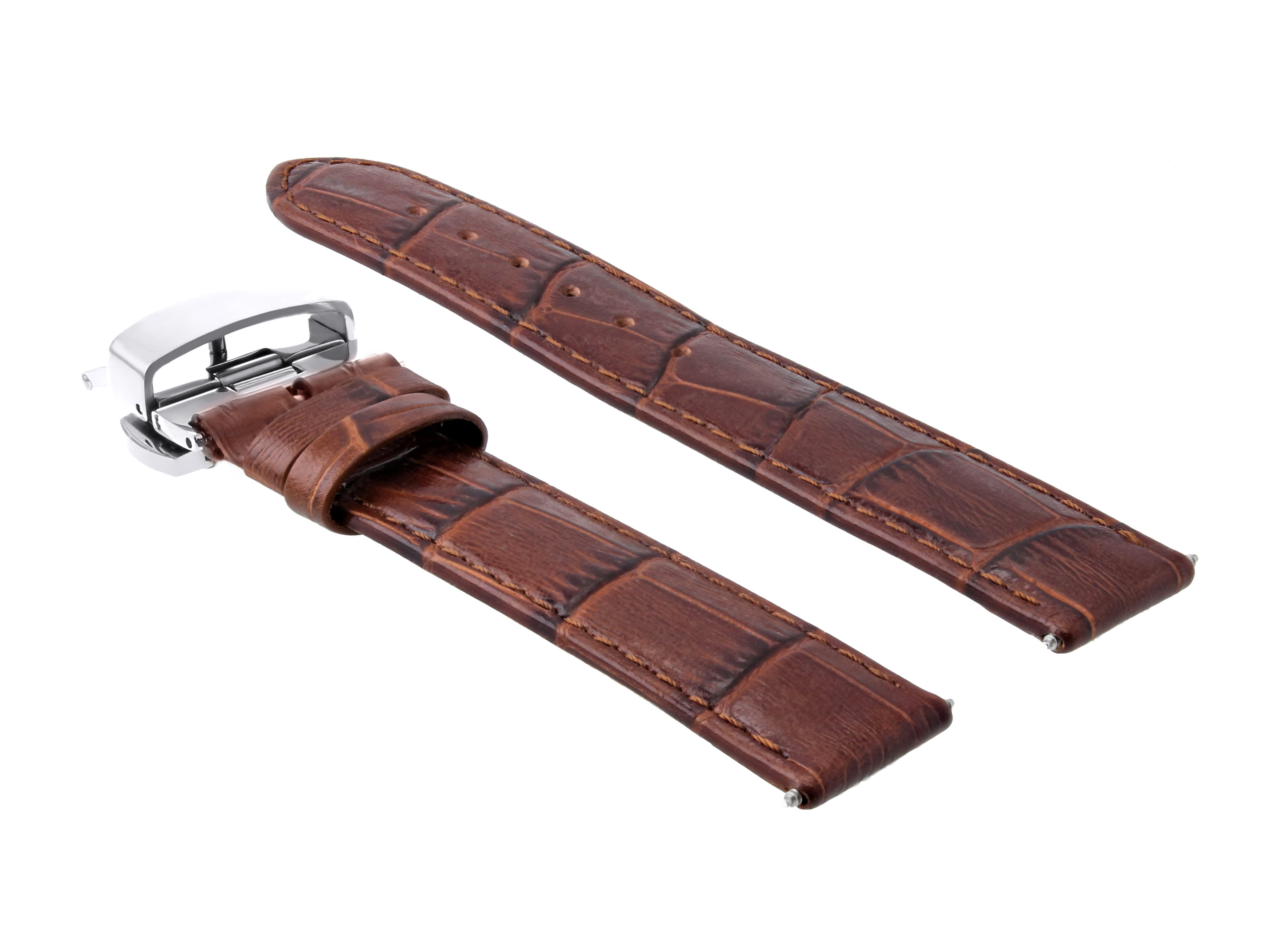 24MM LEATHER WATCH STRAP BAND CLASP FOR CITIZEN ECO DRIVE E650S0751 L