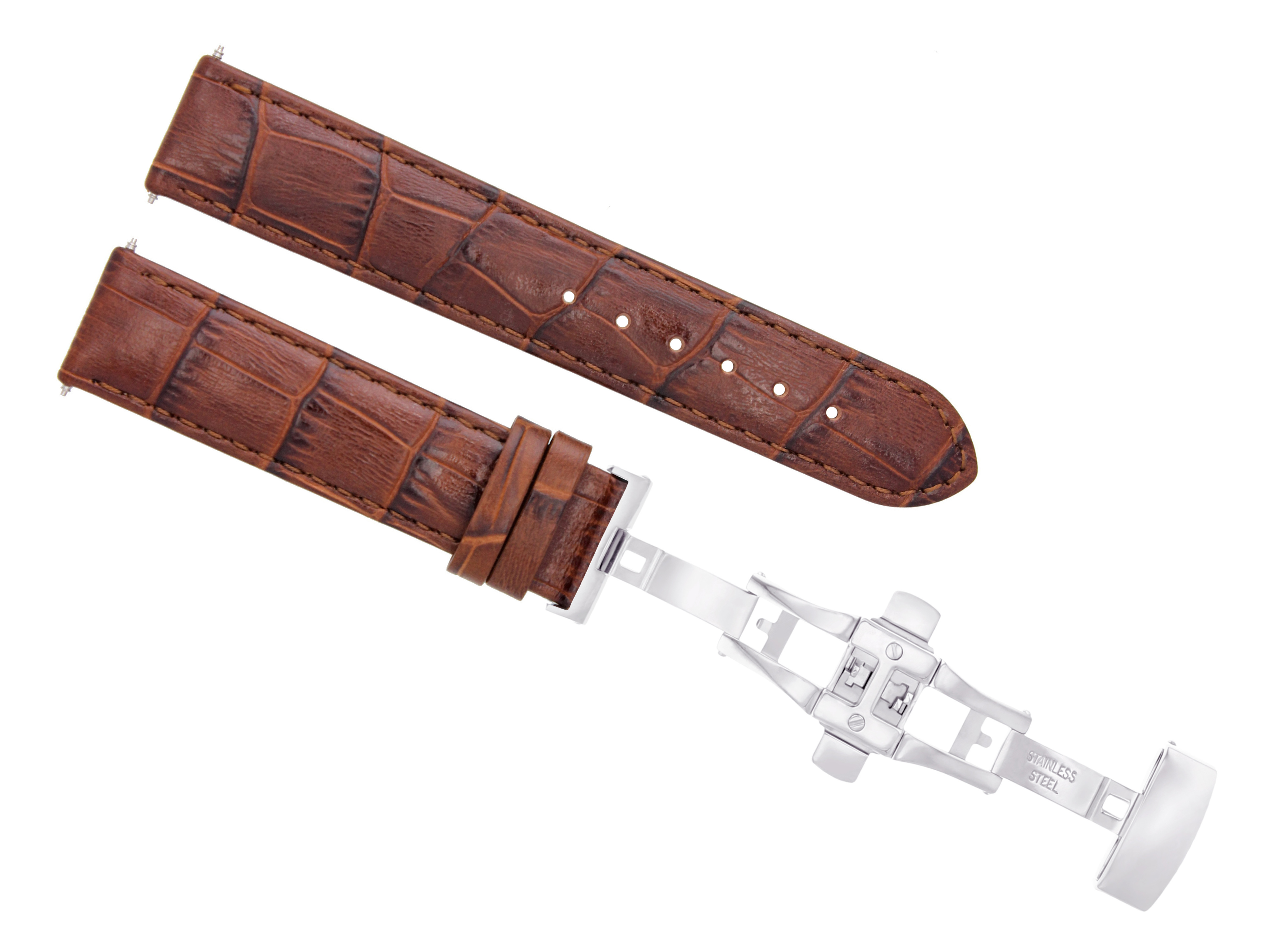 19MM PREMIUM LEATHER WATCH STRAP BAND FOR 34MM ROLEX DATE 1500, 15000 L