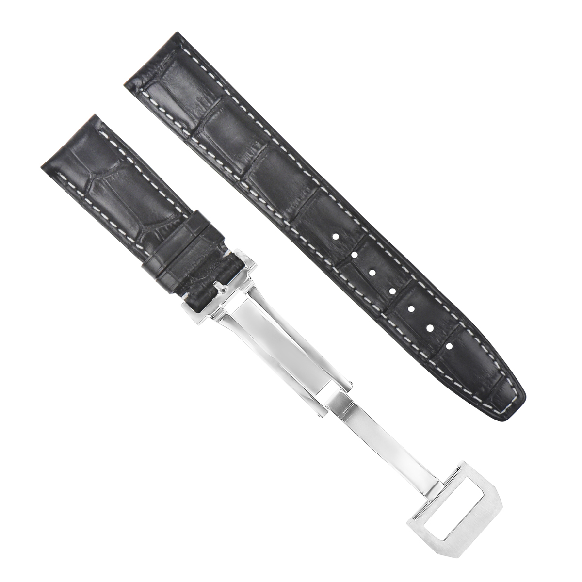 22MM LEATHER WATCH BAND STRAP FOR IWC BIG PILOT PORTUGUESE AVIATION