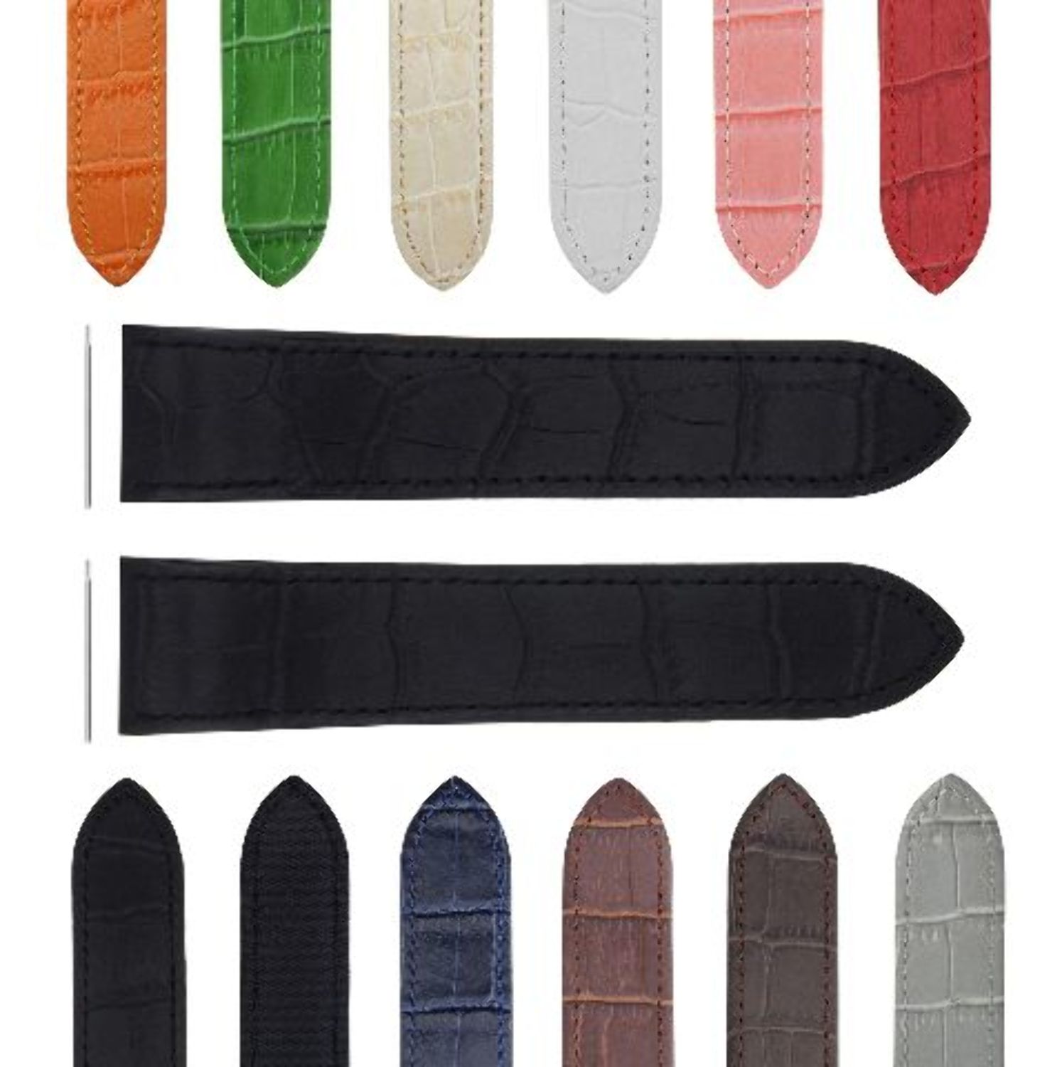 20-23-24.5MM ALLIGATOR GRAIN LEATHER 