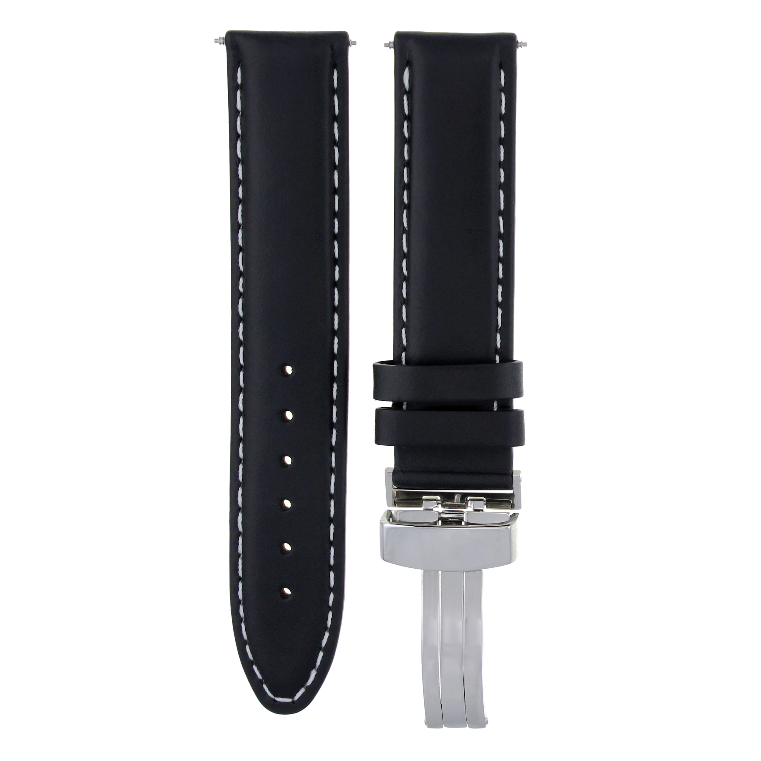 1824MM LEATHER BAND STRAP SMOOTH CLASP FOR CORUM ADMIRAL CUP Ewatchparts