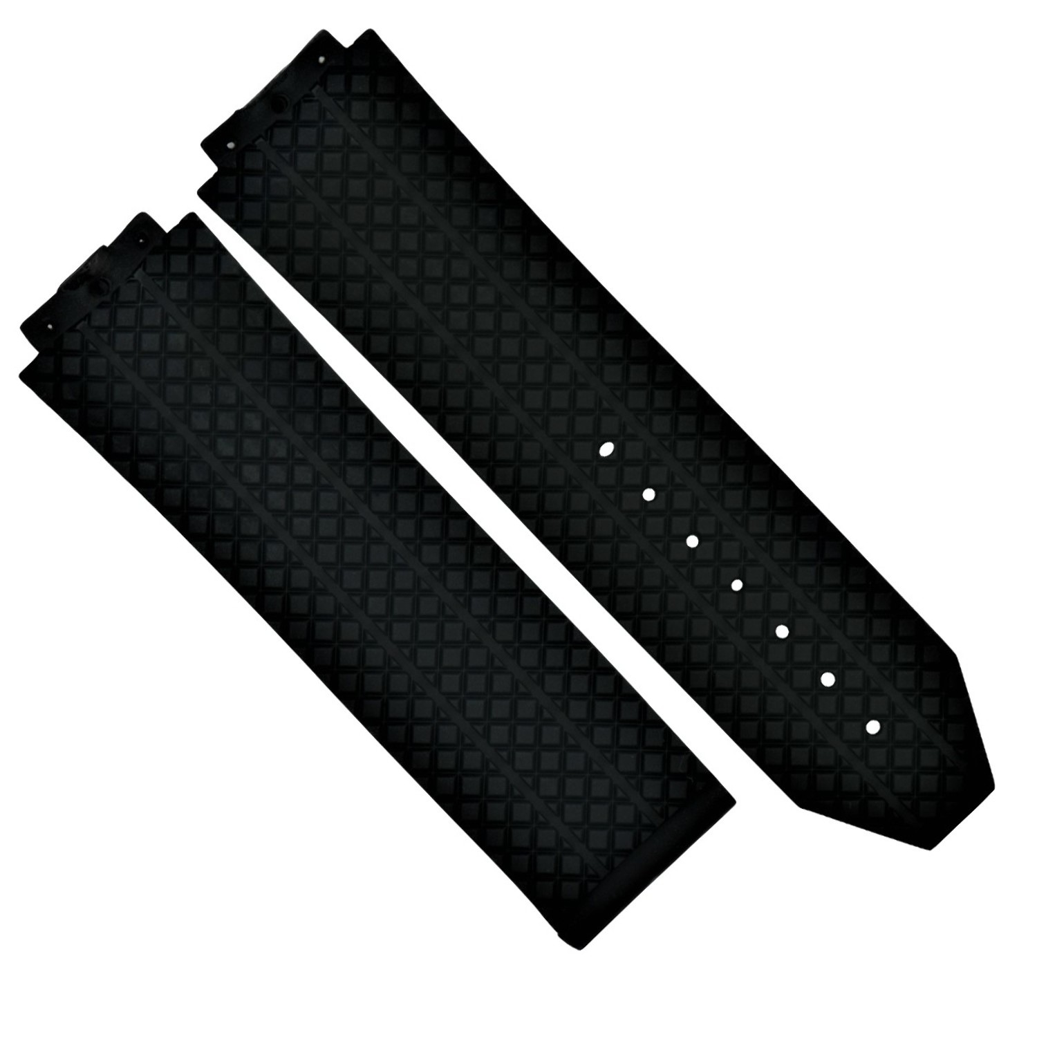 2425MM RUBBER WATCH STRAP BAND FOR HUBLOT BIG BANG CERAMIC 2 SCREW