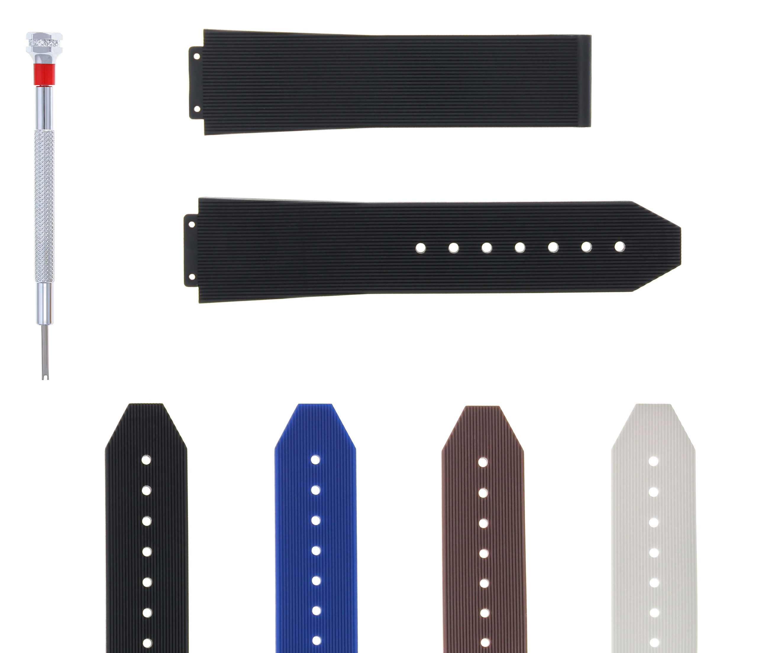 212425MM RUBBER SILICONE WATCH BAND STRAP FOR H HUBLOT WITH