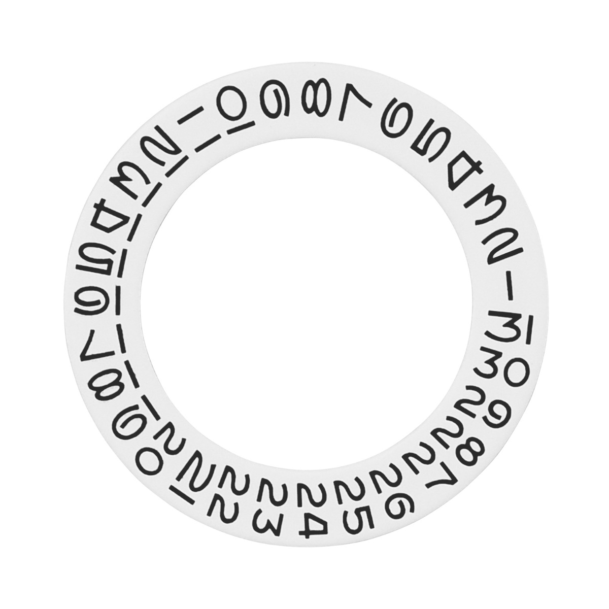 WHITE DATE DISC OVERLAY OPEN 6 9 FOR ROLEX 3135 DATEJUST DAYDATE