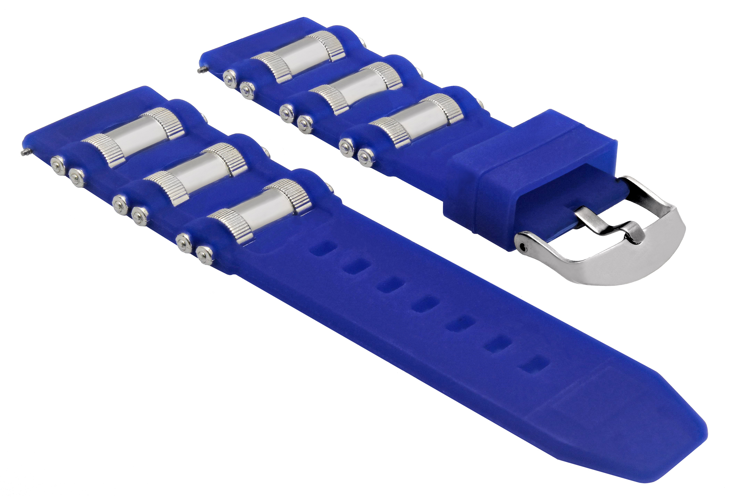 26MM RUBBER WATCH BAND STRAP FOR MENS MICHEAL KORS DIVER WATCH BLUE