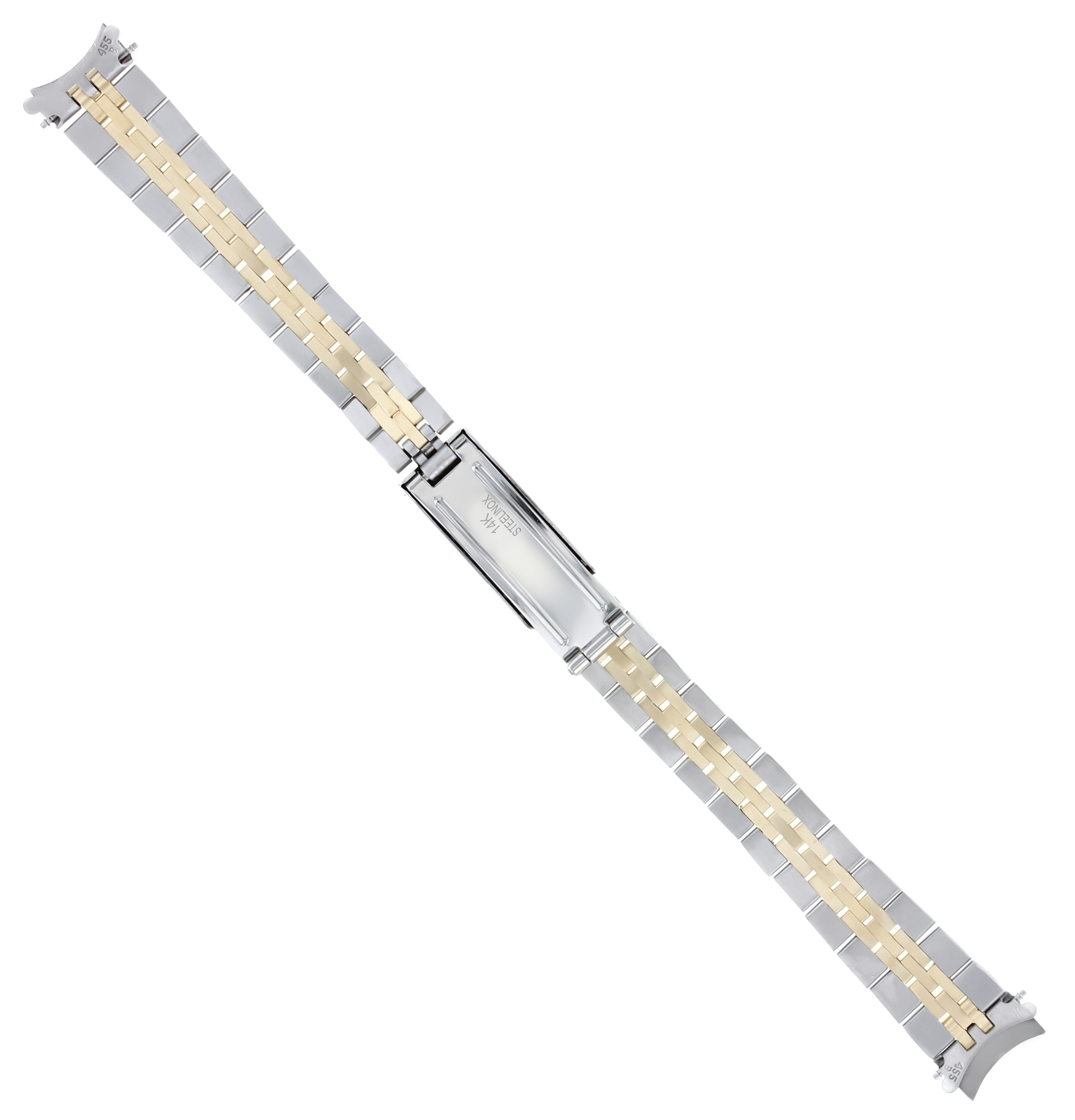 LADIES 14K/SS TWO TONE REPLACEMENT WATCH BAND STRAP FOR ROLEX DATEJUST