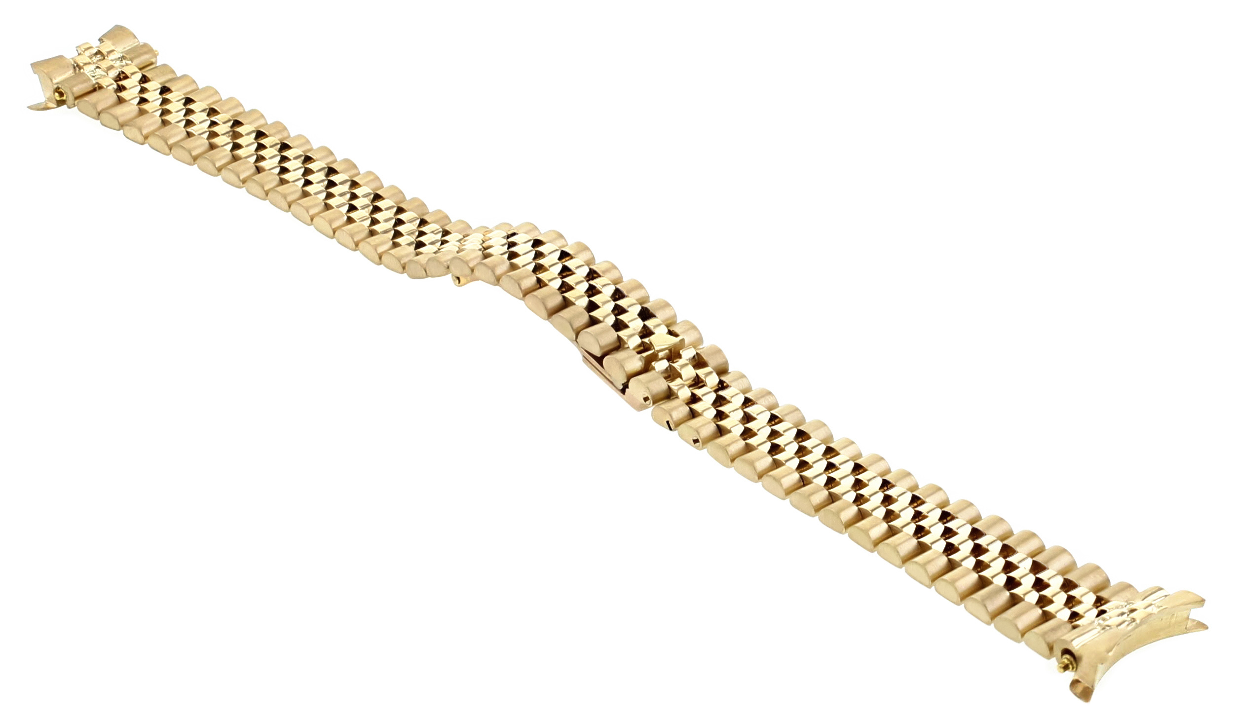 13MM 18K YELLOW GOLD JUBILEE WATCH BAND FOR ROLEX 26MM DATEJUST