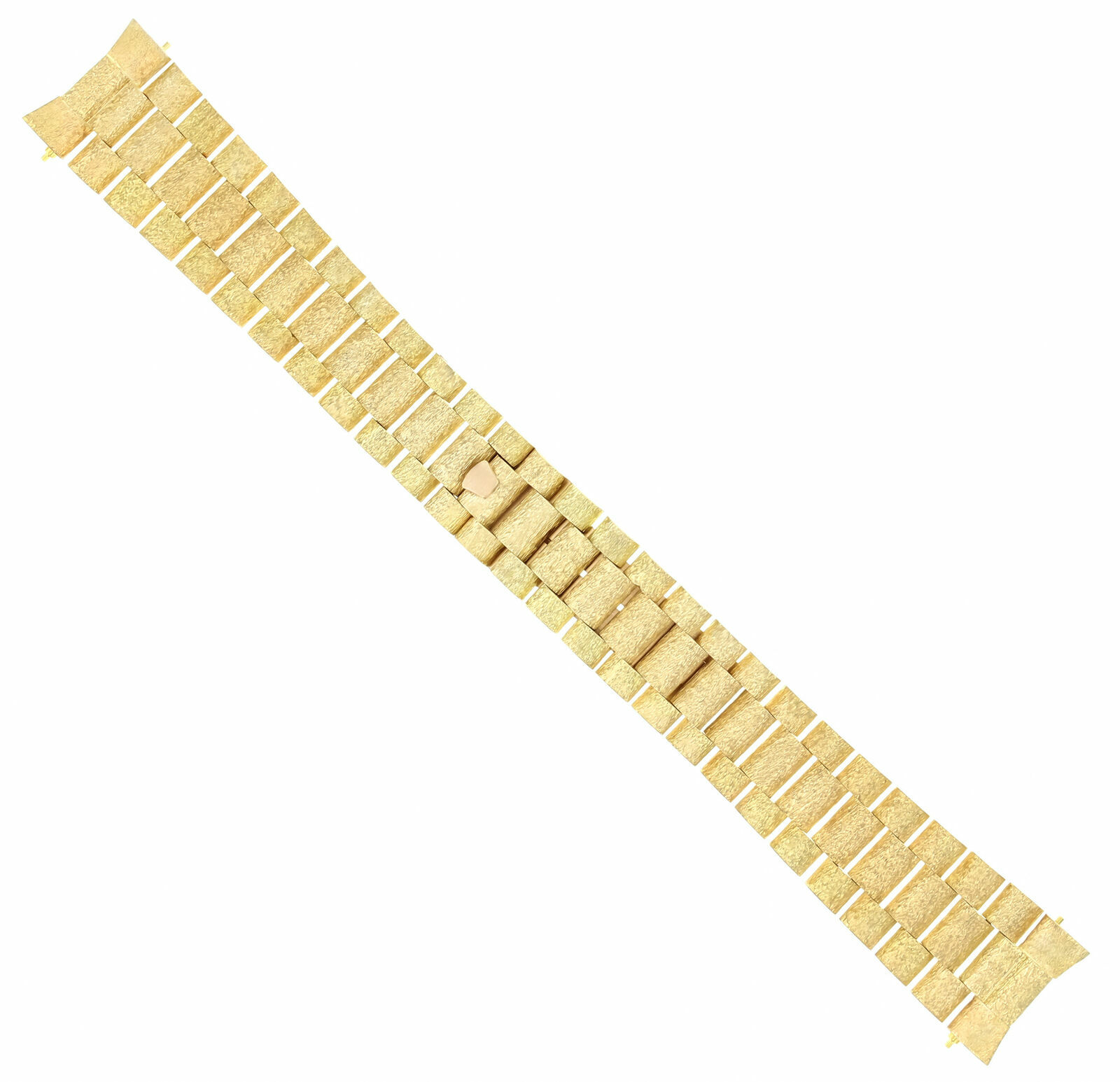 MENS 18K ALL GOLD WATCH BAND FOR ROLEX 36MM DAY DATE PRESIDENT ALL
