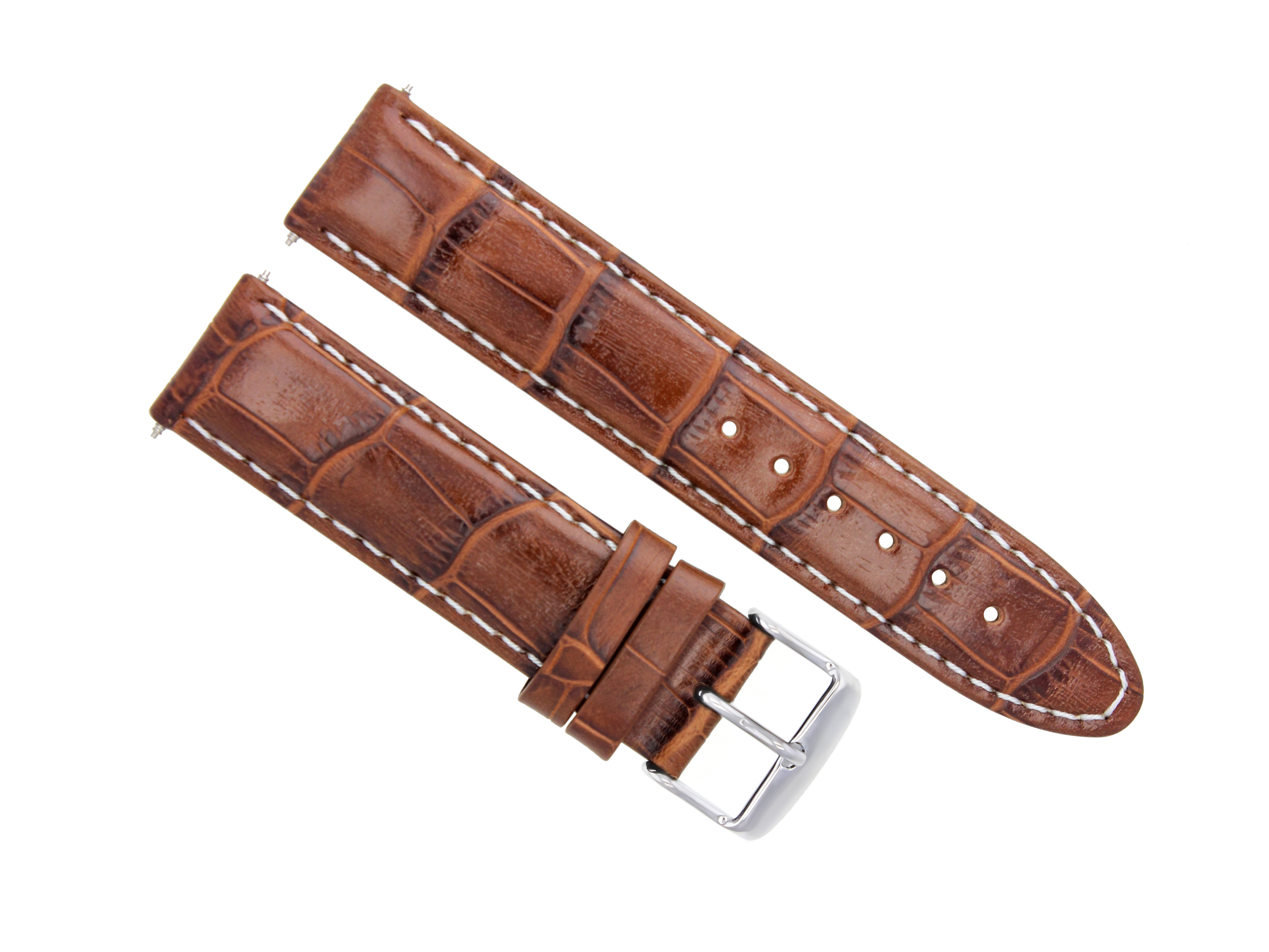 18MM LEATHER WATCH STRAP BAND FOR OMEGA SEAMASTER SPEEDMASTER MOON L