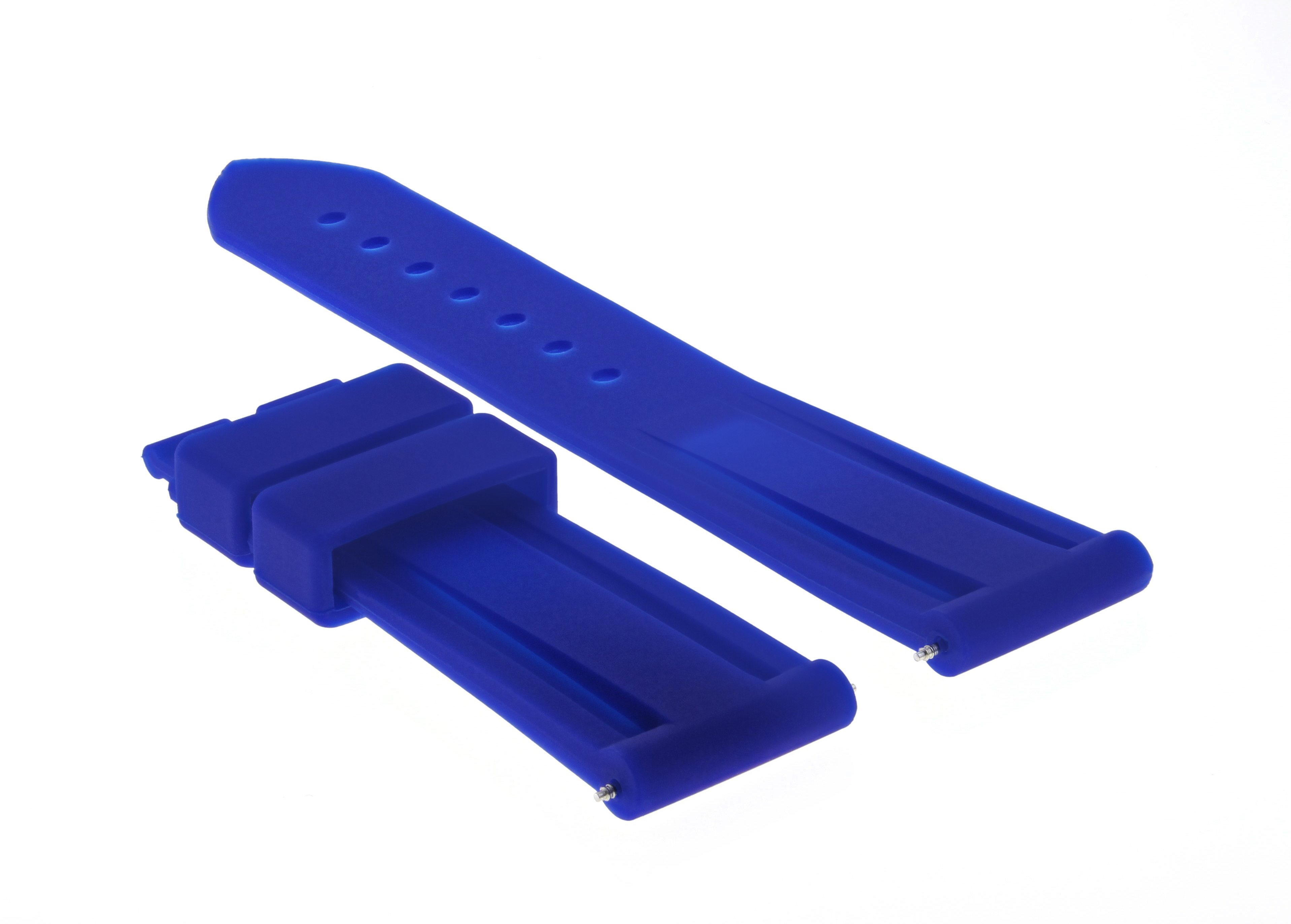 22MM RUBBER DIVER WATCH BAND FOR 40MM PANERAI MARINA RADIOMIR GMT CLASP BLUE eBay