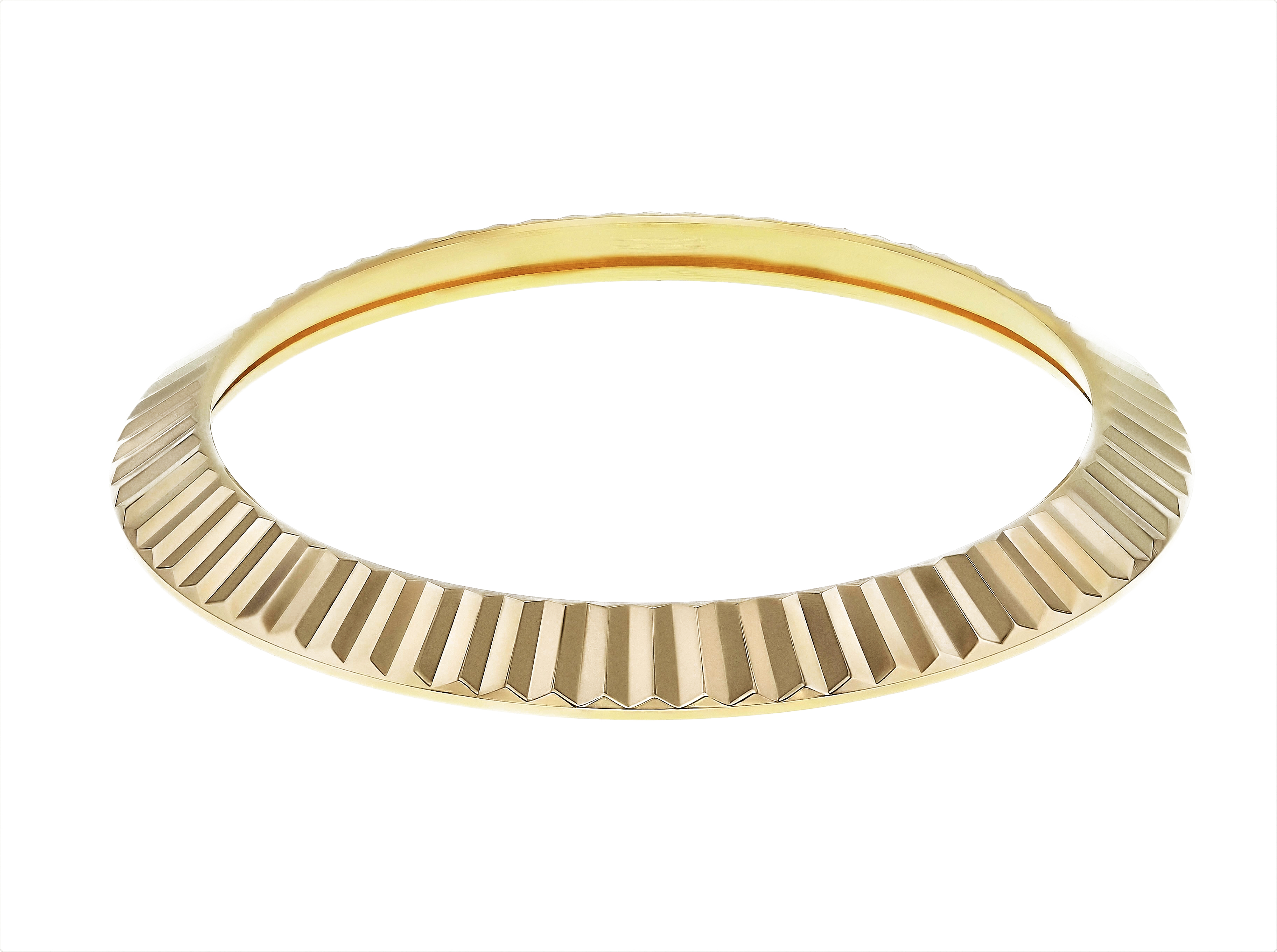 gold fluted bezel