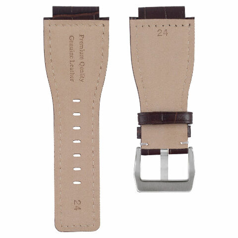 Cinturino Richie]35mmx24mm Bocca convessa Cinturini in pelle Cinturino Fibbia Cinturino Fit per Bell Ross BR01 / BR03