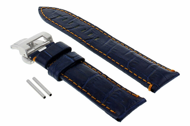 24MM LEATHER STRAP BAND FOR PAM 44MM PANERAI 104 LUMINOR MARINA