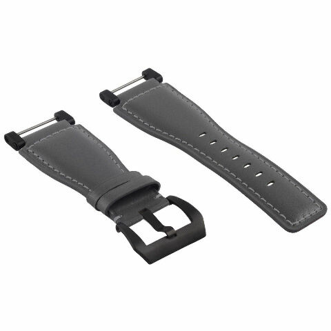 24MM FOR SUUNTO CORE REPLACEMENT SMOOTH LEATHER WATCH BAND STRAP + BLACK PVD ADA - Picture 44 of 81