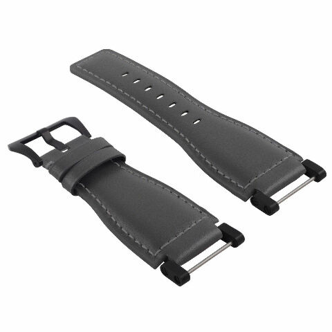 24MM FOR SUUNTO CORE REPLACEMENT SMOOTH LEATHER WATCH BAND STRAP + BLACK PVD ADA - Picture 42 of 81