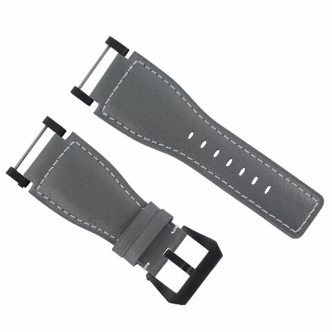 24MM FOR SUUNTO CORE REPLACEMENT SMOOTH LEATHER WATCH BAND STRAP + BLACK PVD ADA - Picture 51 of 81