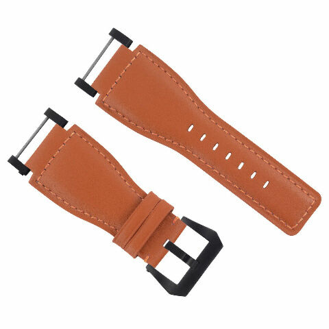 24MM FOR SUUNTO CORE REPLACEMENT SMOOTH LEATHER WATCH BAND STRAP + BLACK PVD ADA - Picture 71 of 81