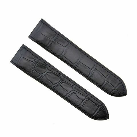 20-23-24.5MM LEATHER WATCH BAND STRAP FOR CARTIER SANTOS 100 XL CHRONOGRAPH - Picture 13 of 93