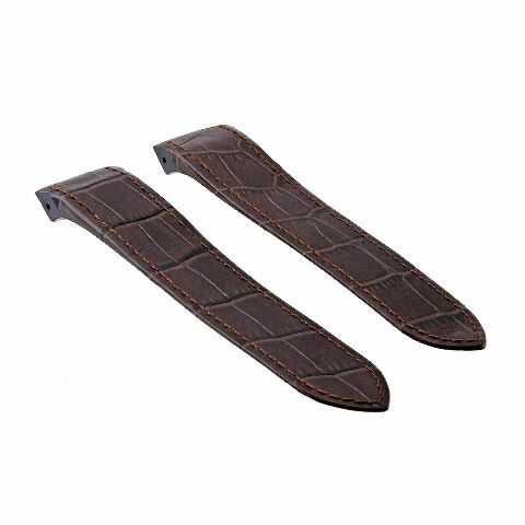 20-23-24.5MM LEATHER WATCH BAND STRAP FOR CARTIER SANTOS 100 XL CHRONOGRAPH - Picture 90 of 93