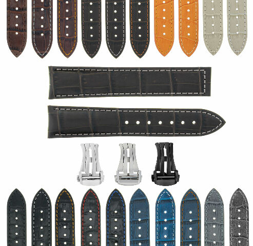 18-19-20-22-24MM LEDER ARMBAND UHRENARMBAND FÜR OMEGA SEAMASTER PLANET OCEAN - Bild 66 von 153