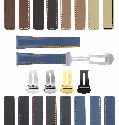 19-20-22MM LEATHER WATCH BAND STRAP FOR TAG HEUER CARRERA MONACO TWIN T + CLASP - Picture 57 of 119