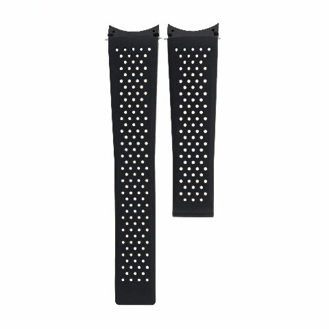 22MM SILICONE RUBBER STRAP BAND FOR TAG HEUER GRAND CARRERA CHRONOGRAPH PERFORAT - Picture 10 of 24