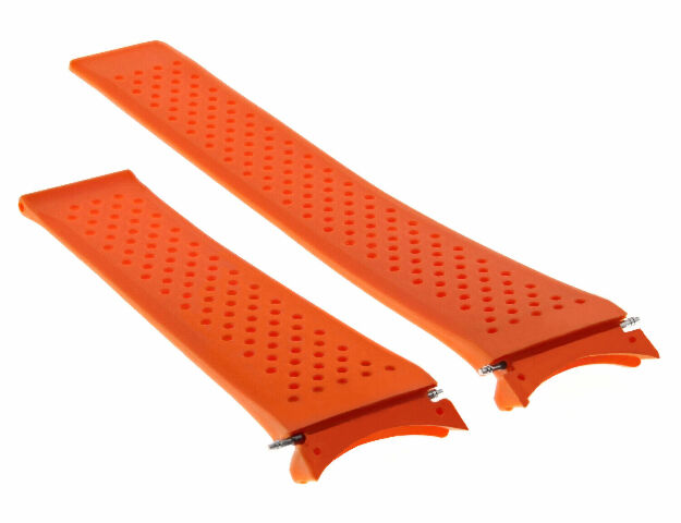 22MM SILICONE RUBBER STRAP BAND FOR TAG HEUER GRAND CARRERA CHRONOGRAPH PERFORAT - Picture 23 of 24