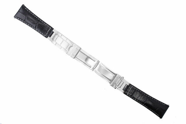 20MM LEATHER WATCH BAND STRAP FOR ROLEX DATEJUST SUBMARINER GMT EXPLORER - Picture 12 of 30