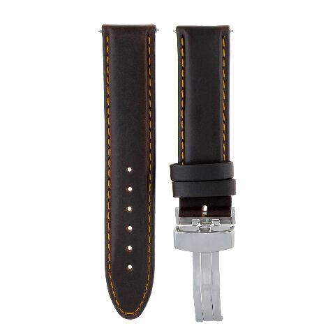 18-24MM LEATHER BAND SMOOTH STRAP CLASP FOR TISSOT PRC200 PRS200 - Picture 93 of 97