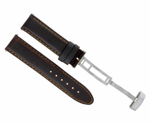 18-24MM LEATHER BAND SMOOTH STRAP CLASP FOR TISSOT PRC200 PRS200 - Picture 94 of 97