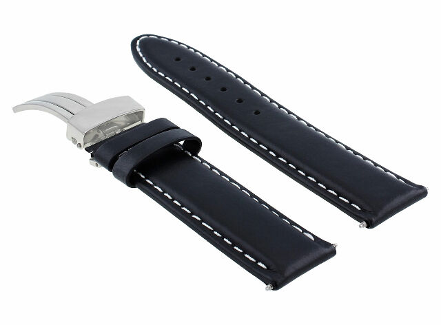 18-24MM LEATHER BAND SMOOTH STRAP CLASP FOR TISSOT PRC200 PRS200 - Picture 20 of 97