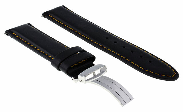 18-24MM LEATHER BAND SMOOTH STRAP CLASP FOR TISSOT PRC200 PRS200 - Picture 26 of 97