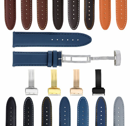 18-24MM LEATHER BAND SMOOTH STRAP CLASP FOR TISSOT PRC200 PRS200 - Picture 29 of 97
